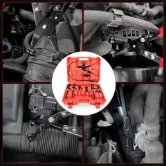 9Pc Hose Clamp Clip Pliers Kit Swivel Jaw Flat Angled Band Tool High Quality - Show Gadgets