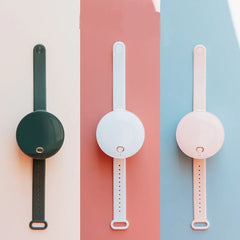 Portable Wrist Fan Mirror Leafless USB Rechargeable 3 Speed Adjustable Air Cooler Handheld - Show Gadgets