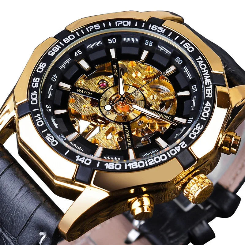 A Drop Shipping Forsining Watch Men's Fashion Casual Classic Popular Waterproof Manual Mechanical Watch - Show Gadgets
