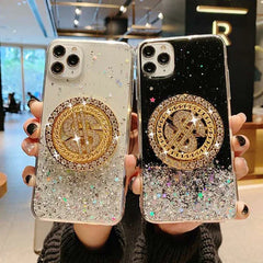 3D Diamond Dollar Turnplate Phone Case Luxury Designer - Show Gadgets