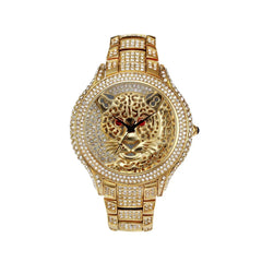 Personalized Leopard Diamond Quartz Women's Watch - Show Gadgets