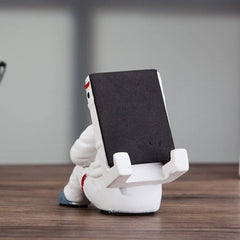 Simple Astronaut Mobile Phone Stand Student Desktop Holder Cute Spaceman Cell Phone Holder Creative Gift Small Desk Decoration - Show Gadgets