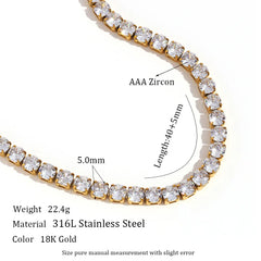 Stainless Steel Fashion Simple Bracelet & Necklace Ornament