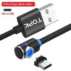 Magnetic Cable Micro Usb Cable 360 Degree Rotate Magnetic Charge Phone Charging Cord Wire - Show Gadgets