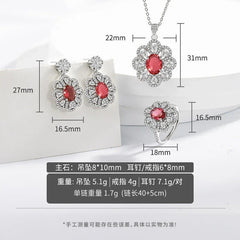 Bride Jewelry Earrings Necklace Jewelry Suit - Show Gadgets