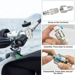 20 PCS Air Line Hose Compressor Fitting Coupling Connector Quick Release - Show Gadgets