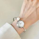 Women's High - grade Simple Pearl Bangle Watch High - grade Watch - Show Gadgets