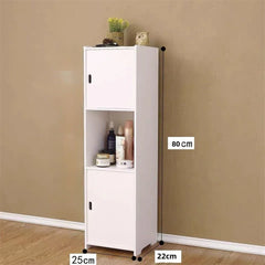 Waterproof Bathroom Storage Cabinet Free Standing Cabinet Organizer Unit White - Show Gadgets