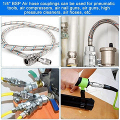20 PCS Air Line Hose Compressor Fitting Coupling Connector Quick Release - Show Gadgets