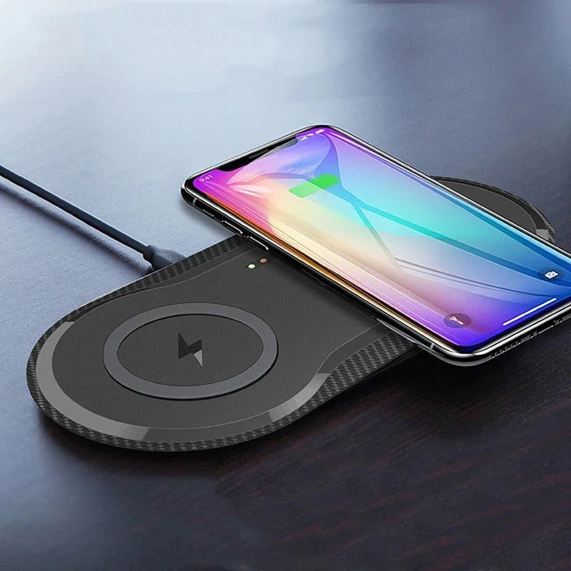 Wireless Charger Dual Mobile Phone Charger - Show Gadgets