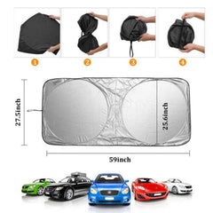 Car Window Sunshade Sun Shade Visor Windshield Cover Auto Car SunShade Anti Snow Ice Windshield Sunshade Car Windshield Sunshade - Show Gadgets