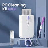 Portable 11 In 1 Multifunctional Cleaning Kit Computer Keyboard Cleaner Phone Screen Clean Tools Earphone Clean Brush With Storage Box - Show Gadgets