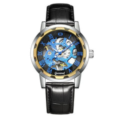 Steel Strip Hollow Gold Manual Mechanical Watch - Show Gadgets