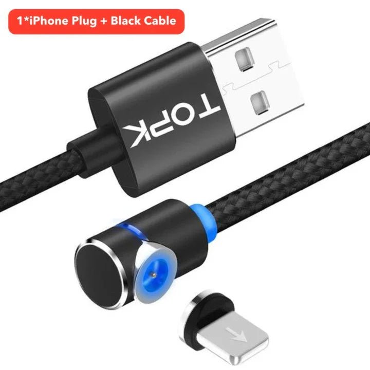 Magnetic Cable Micro Usb Cable 360 Degree Rotate Magnetic Charge Phone Charging Cord Wire - Show Gadgets