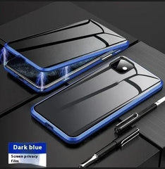 Anti - peep Magnetic Protective Shell Magnetic Privacy Glass Phone Case - Show Gadgets
