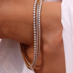 Stainless Steel Fashion Simple Bracelet & Necklace Ornament