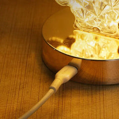 Creative Small Night Lamp Charging Touch Three - color Home Decor - Show Gadgets