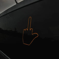 Funny New LED Illuminated Gesture Light Car Finger Light With Remote Road Rage Signs Middle Finger Gesture Light Hand Lamp - Show Gadgets