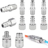 20 PCS Air Line Hose Compressor Fitting Coupling Connector Quick Release - Show Gadgets
