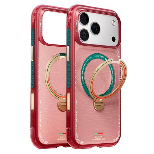TORRAS Ostand Q3 Air for iPhone 17 Pro Max Magnetic Case 360° Rotating Kickstand TPU PC Phone Cover, FPF Limited Edition
