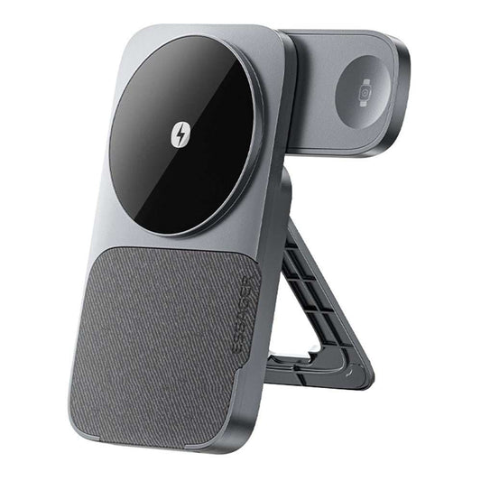 ESSAGER 3 in 1 Foldable Wireless Charger for Phone / Watch / Earbuds 15W Fast Charging Stand