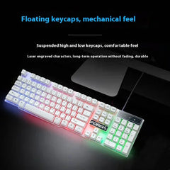 Wired Keyboard Luminous Desktop And Notebook Computer Accessories - Show Gadgets