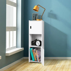 Waterproof Bathroom Storage Cabinet Free Standing Cabinet Organizer Unit White - Show Gadgets
