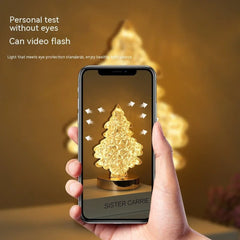 Creative Small Night Lamp Charging Touch Three - color Home Decor - Show Gadgets