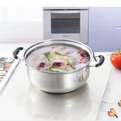 5PCS Stainless Steel Saucepan Induction Cooking Pot Cooker Cookware Kitchen - Show Gadgets