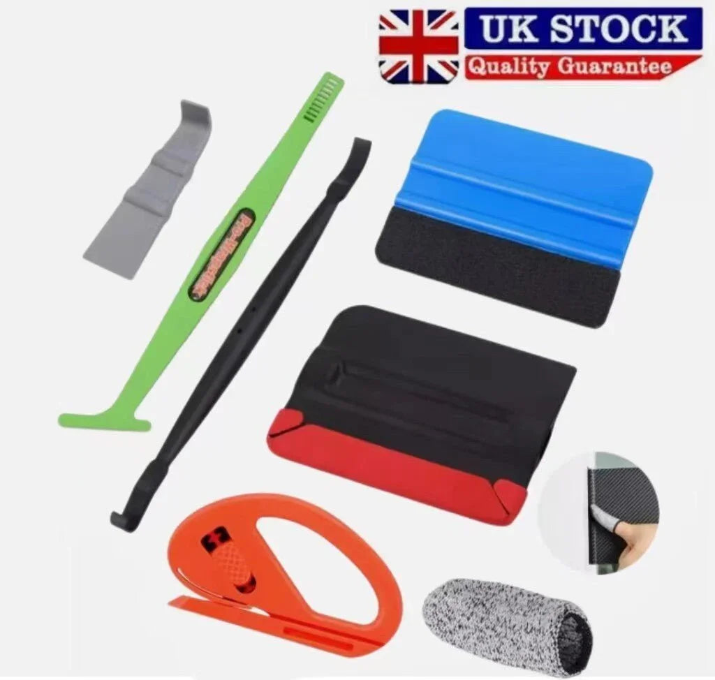 7pcs Car Film Tools Edge Rubber Scraper Window Kit Tint Film Installation Tools - Show Gadgets