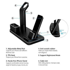 4 IN 1 AIRPODS CHARGING DOCK HOLDER - Show Gadgets