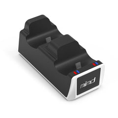 Black electronic device with 'mind' branding on a white background