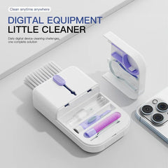 Portable 11 In 1 Multifunctional Cleaning Kit Computer Keyboard Cleaner Phone Screen Clean Tools Earphone Clean Brush With Storage Box - Show Gadgets