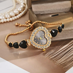 Exquisite Cute Heart Shape Quartz Watch Casual - Show Gadgets