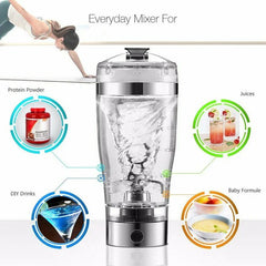 Electric Protein Shake Stirrer USB Shake Bottle Milk Coffee Blender Kettle Sports And Fitness Charging Electric Shaker Cup - Show Gadgets