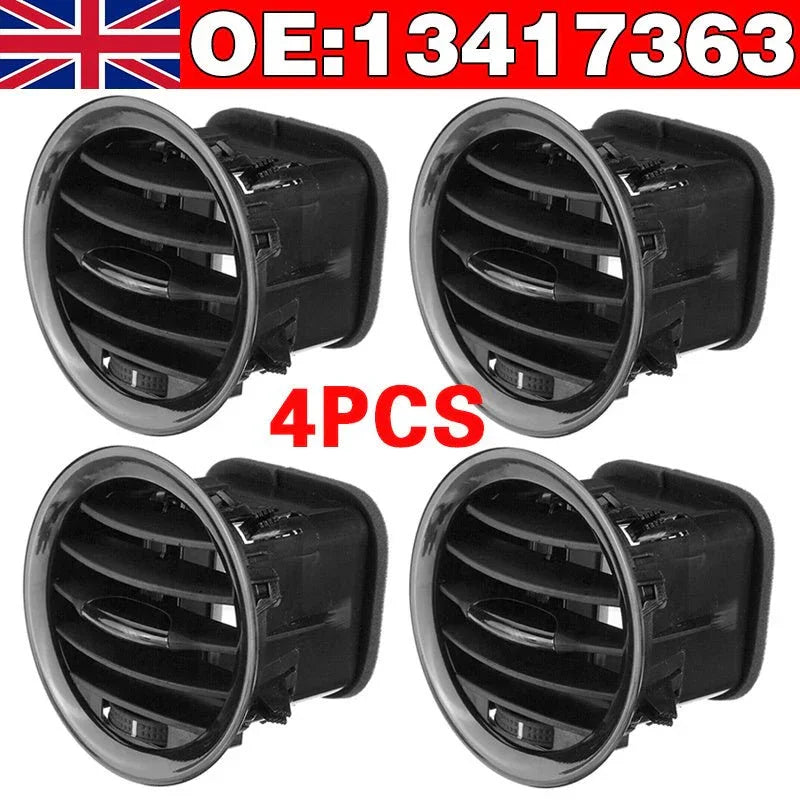 4PCS Interior Air Vent Grille Nozzle 13417363 For Vauxhall Adam Corsa D - Show Gadgets