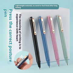 Press - to - Replace Ink Sac Pen – Easy - Use Fountain Pen for Grade 3 Primary Students - Show Gadgets