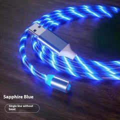 Magnetic Charging Cable Streamer Fast Charging Cable Lighting Micro USB Cable LED Magnet Charger Type - C Cable - Show Gadgets