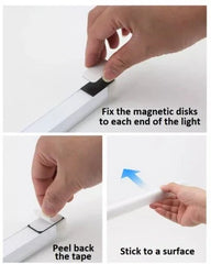 Strip Light LED PIR Motion Sensor USB Rechargeable Magnetic Cabinet Closet Lamp - Show Gadgets