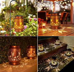 Hummingbird Solar Lantern Metal Hanging Light LED Decorative Light Garden Decor - Show Gadgets