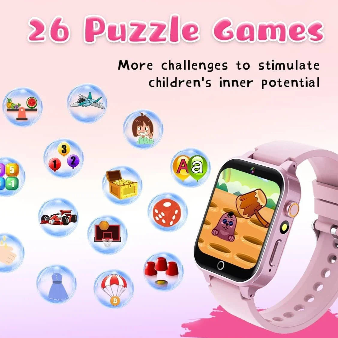 X33 Multi-language Play Music Recording Alarm Clock Game Smart Watch - Show Gadgets