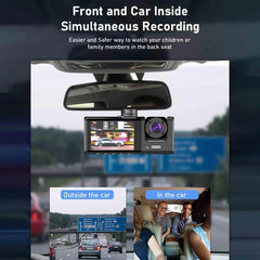 1080P Dual Lens Car Dash Cam Recorder G Sensor DVR Front And Rear Camera Video - Show Gadgets