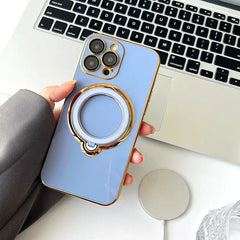 Magnetic Suction Rotating Stand Phone Case - Show Gadgets