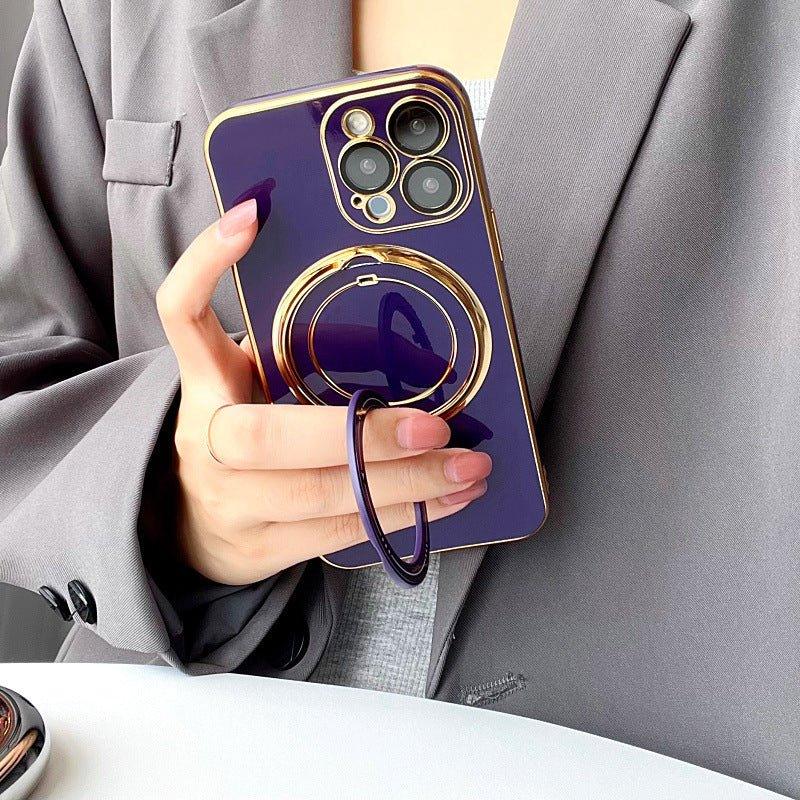Magnetic Suction Rotating Stand Phone Case - Show Gadgets