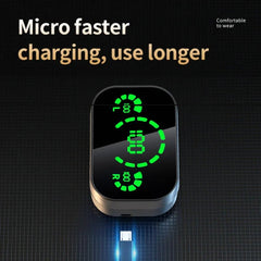 YD03 Wireless Bluetooth - compatible Headset TWS Large Screen Smart Digital Display In Ear Breathing Light - Show Gadgets