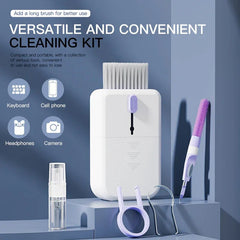 Portable 11 In 1 Multifunctional Cleaning Kit Computer Keyboard Cleaner Phone Screen Clean Tools Earphone Clean Brush With Storage Box - Show Gadgets