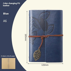 Creative Notebook Stationery One Leaf Zhiqiu Travel Diary Book Loose Leaf Vintage Leaves One Piece - Show Gadgets