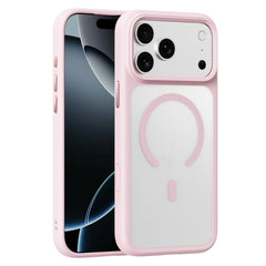 Applicable To 17ProMax Phone Case Skin Feeling Frosted Transparent Magnetic Drop-resistant Protective Cover