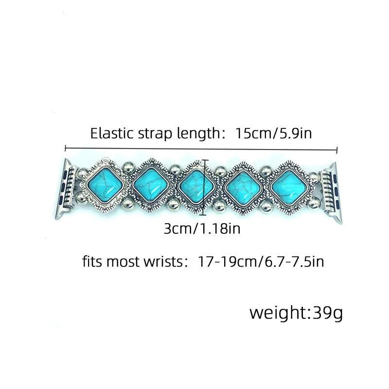 Bohemian Turquoise Smart Watch Strap - Show Gadgets