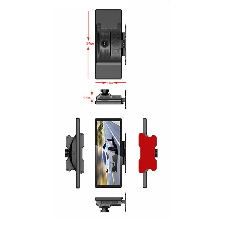 2.5K High-definition Mobile Phone Screen Projection Driving Recorder Reversing Image Voice Control - Show Gadgets